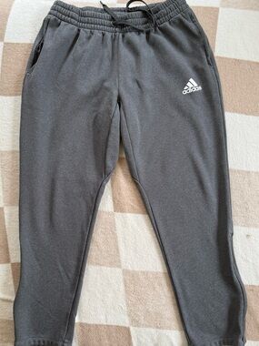 Adidas Men’s Gray Athletic Joggers - Size Large